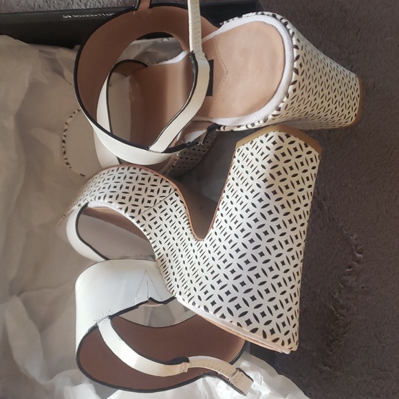 ZAC Zac Posen Virginia Block Platform Heel Slingback Sandals New In Box NWT - Picture 11 of 11